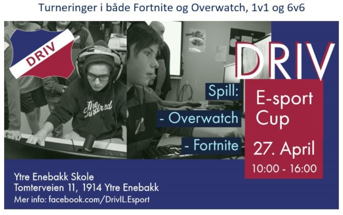 Norges første E-sport Cup for idrettslag 27.04.2019